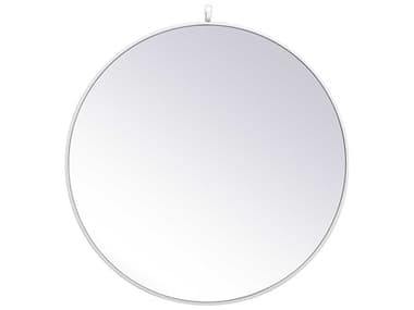 Elegant Lighting Eternity White 32'' Round Wall Mirror EGMR4057WH