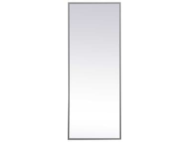 Elegant Lighting Eternity Grey 14''W x 36''H Rectangular Wall Mirror EGMR41436GR