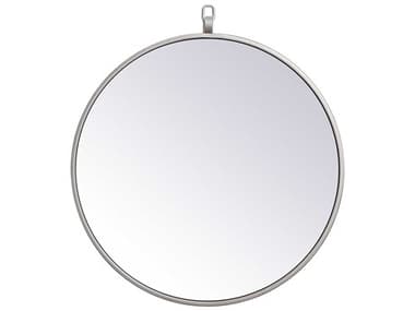 Elegant Lighting Eternity Silver 18'' Round Wall Mirror EGMR4718S