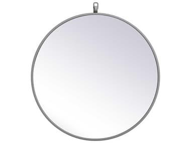 Elegant Lighting Eternity Grey 21'' Round Wall Mirror EGMR4721GR