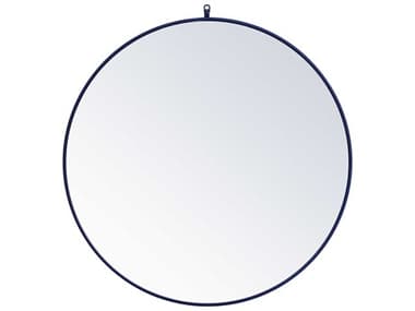 Elegant Lighting Eternity Blue 39'' Round Wall Mirror EGMR4739BL