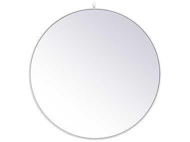 Elegant Lighting Eternity White 39'' Round Wall Mirror EGMR4739WH