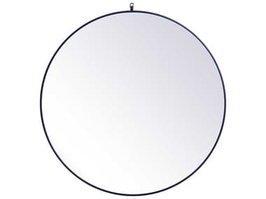 Elegant Lighting Eternity Blue 45'' Round Wall Mirror EGMR4745BL