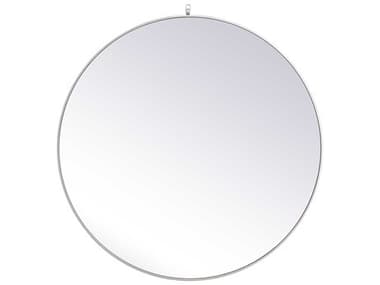 Elegant Lighting Eternity Silver 45'' Round Wall Mirror EGMR4745S