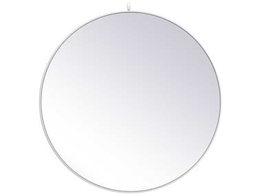 Elegant Lighting Eternity White 45'' Round Wall Mirror EGMR4745WH