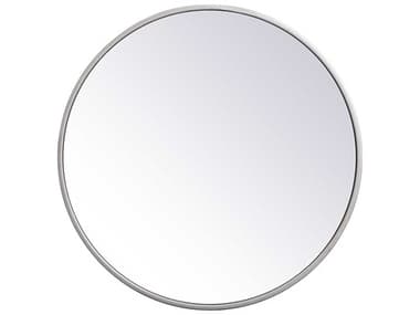 Elegant Lighting Eternity Silver 18'' Round Wall Mirror EGMR4818S