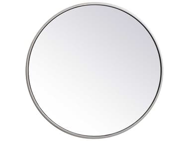 Elegant Lighting Eternity Silver 21'' Round Wall Mirror EGMR4821S