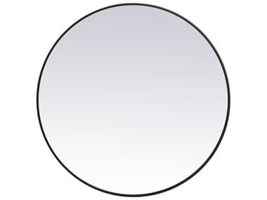 Elegant Lighting Eternity Black 39'' Round Wall Mirror EGMR4839BK