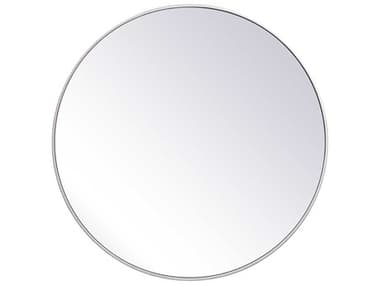 Elegant Lighting Eternity Silver 39'' Round Wall Mirror EGMR4839S
