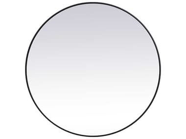 Elegant Lighting Eternity Black 45'' Round Wall Mirror EGMR4845BK