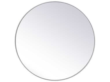 Elegant Lighting Eternity Silver 45'' Round Wall Mirror EGMR4845S