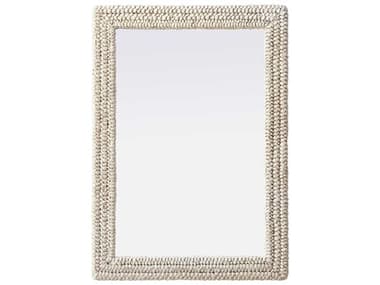 Elegant Lighting Marlowe Linen White Rectangular Wall Mirror EGMR4A3042LN