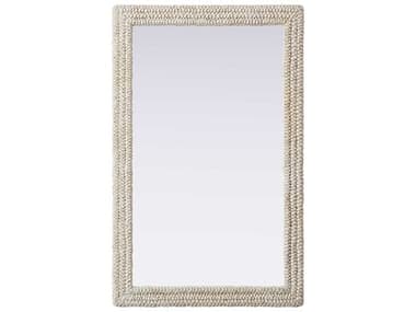 Elegant Lighting Marlowe Linen White Rectangular Wall Mirror EGMR4A3555LN