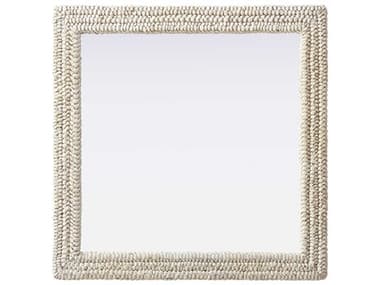 Elegant Lighting Marlowe Linen White Square Wall Mirror EGMR4A3636LN