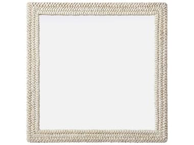 Elegant Lighting Marlowe Linen White Square Wall Mirror EGMR4A4040LN