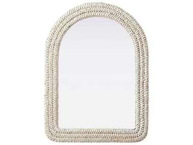 Elegant Lighting Marlowe Linen White Arch Wall Mirror EGMR4G2736LN