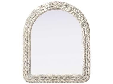 Elegant Lighting Marlowe Linen White Arch Wall Mirror EGMR4G3036LN