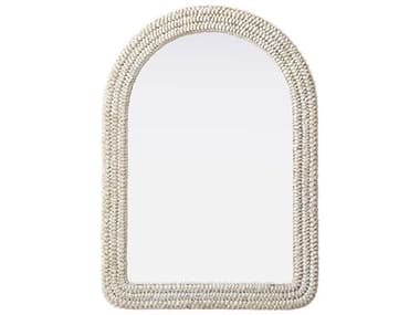 Elegant Lighting Marlowe Linen White Arch Wall Mirror EGMR4G3042LN