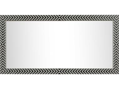 Elegant Lighting Oullette Chevron 60''W x 30''H Rectangular Wall Mirror EGMR53060