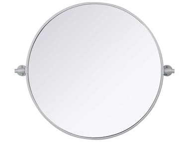 Elegant Lighting Amoura Silver Round Wall Mirror EGMR6G24SIL