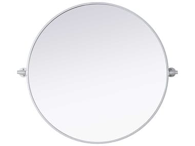 Elegant Lighting Amoura Silver Round Wall Mirror EGMR6G30SIL