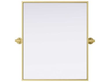 Elegant Lighting Amoura Brass Rectangular Wall Mirror EGMR6H2024BRA