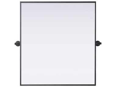 Elegant Lighting Amoura Black Rectangular Wall Mirror EGMR6H2730BLK