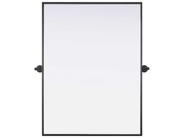 Elegant Lighting Amoura Black Rectangular Wall Mirror EGMR6H2736BLK