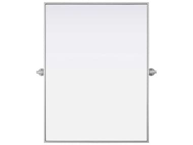 Elegant Lighting Amoura Silver Rectangular Wall Mirror EGMR6H2736SIL