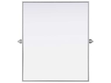 Elegant Lighting Amoura Silver Rectangular Wall Mirror EGMR6H3036SIL
