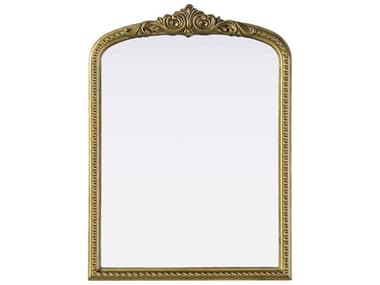 Elegant Lighting Naomi Distressed Antique Brass Wall Mirror EGMR7F2230AB