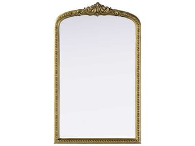 Elegant Lighting Naomi Distressed Antique Brass Wall Mirror EGMR7F2236AB