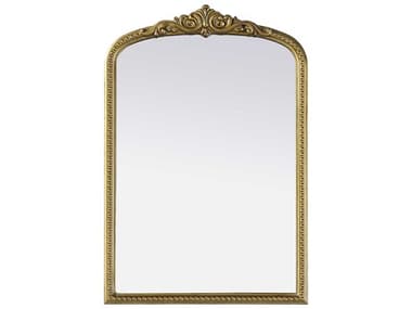 Elegant Lighting Naomi Distressed Antique Brass Wall Mirror EGMR7F2436AB