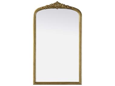 Elegant Lighting Naomi Distressed Antique Brass Wall Mirror EGMR7F2442AB