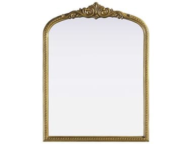 Elegant Lighting Naomi Distressed Antique Brass Wall Mirror EGMR7F2736AB
