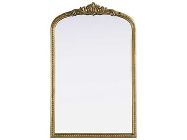 Elegant Lighting Naomi Distressed Antique Brass Wall Mirror EGMR7F2742AB