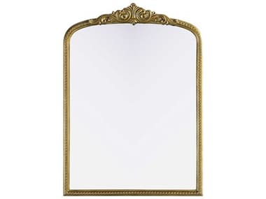 Elegant Lighting Naomi Distressed Antique Brass Wall Mirror EGMR7F3042AB