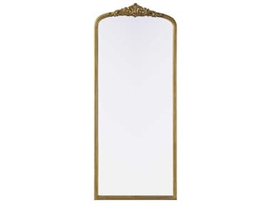 Elegant Lighting Naomi Distressed Antique Brass Floor Mirror EGMR7F3072AB