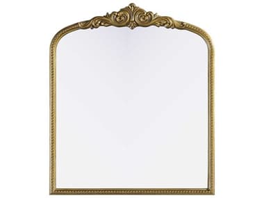 Elegant Lighting Naomi Distressed Antique Brass Wall Mirror EGMR7F3642AB