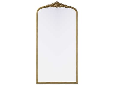Elegant Lighting Naomi Distressed Antique Brass Wall Mirror EGMR7F3672AB