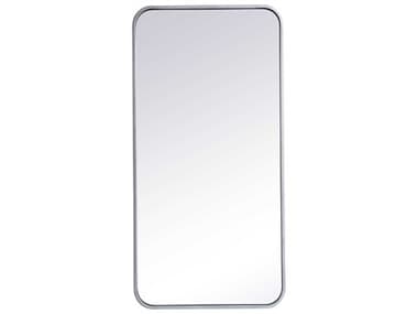 Elegant Lighting Evermore Silver 18''W x 36''H Rectangular Wall Mirror EGMR801836S