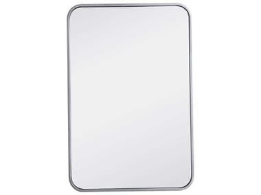 Elegant Lighting Evermore Silver 20''W x 30''H Rectangular Wall Mirror EGMR802030S