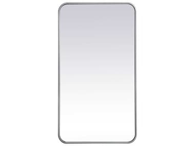 Elegant Lighting Evermore Silver 20''W x 36''H Rectangular Wall Mirror EGMR802036S