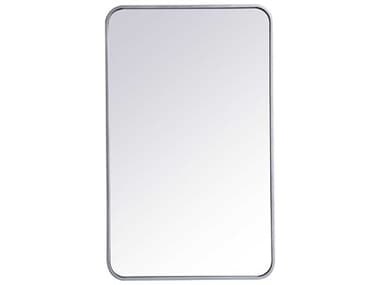 Elegant Lighting Evermore Silver 22''W x 36''H Rectangular Wall Mirror EGMR802236S