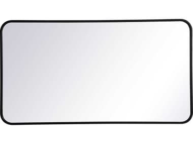 Elegant Lighting Evermore Black 22''W x 40''H Rectangular Wall Mirror EGMR802240BK