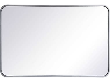 Elegant Lighting Evermore Silver 24''W x 36''H Rectangular Wall Mirror EGMR802436S