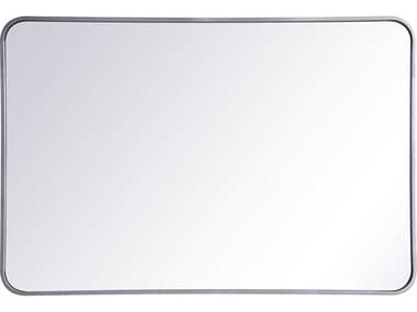 Elegant Lighting Evermore Silver 27''W x 40''H Rectangular Wall Mirror EGMR802740S