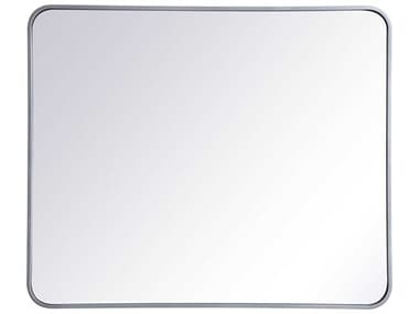 Elegant Lighting Evermore Silver 30''W x 36''H Rectangular Wall Mirror EGMR803036S