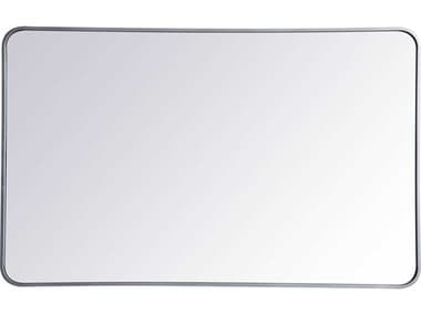 Elegant Lighting Evermore Silver 30''W x 48''H Rectangular Wall Mirror EGMR803048S