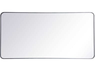 Elegant Lighting Evermore Silver 30''W x 60''H Rectangular Wall Mirror EGMR803060S